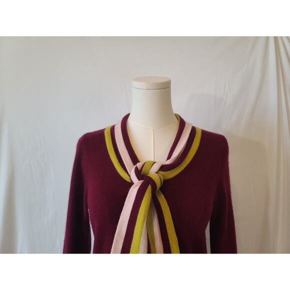 Boden Ellie Jumper Burgundy Wool Blend Sweater US 4 - Picture 3 of 6